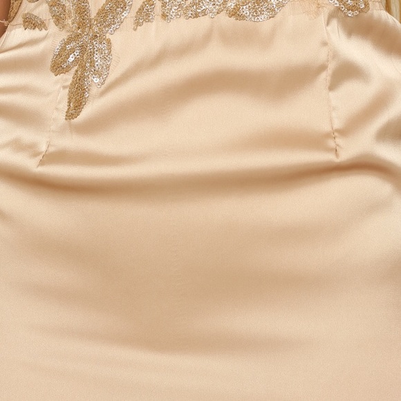 ✨Discontinued, Hello Molly Gold Palace Lace Dress - Picture 7 of 12